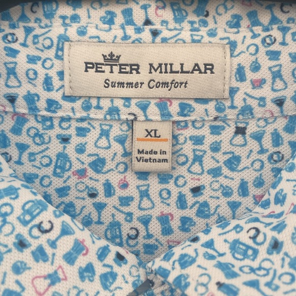 Men’s Peter Millar Golf Polo - XL - Picture 2 of 4